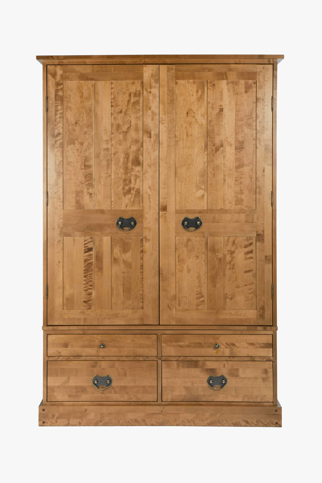Garrat 2 Door 4 Drawer Wardrobe (Honey) – Qualita Ltd