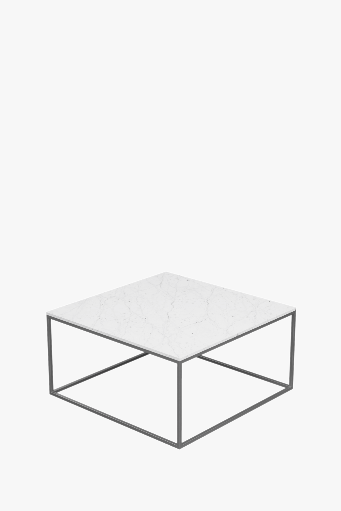 Camden Square Coffee Table (White Marble) Qualita